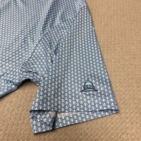 Footjoy Polo Shirt Mens XL Geometric Sea Shell Ocean Performance Golf Stretch - Picture 6 of 9